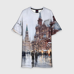 Детское платье Московский новогодний день