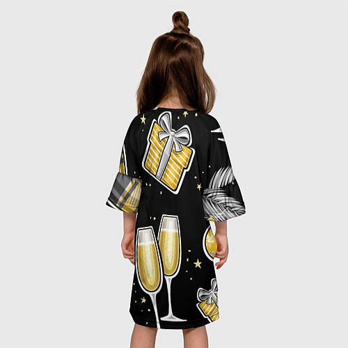 Детское платье Новогодний вайб / 3D-принт – фото 4