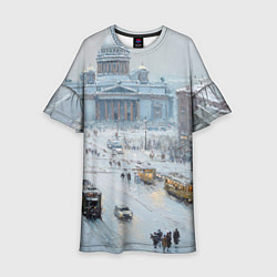 Детское платье Новогодняя улица Питера