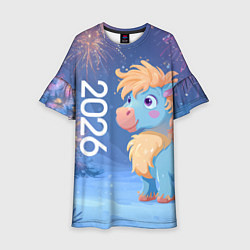 Детское платье Милая лошадка 2026