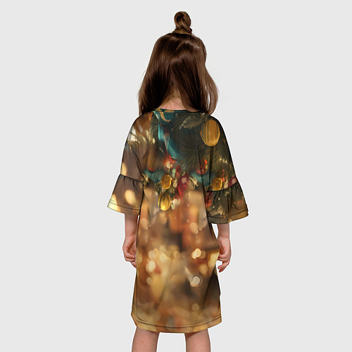 Детское платье Милая лошадка под елочкой / 3D-принт – фото 4