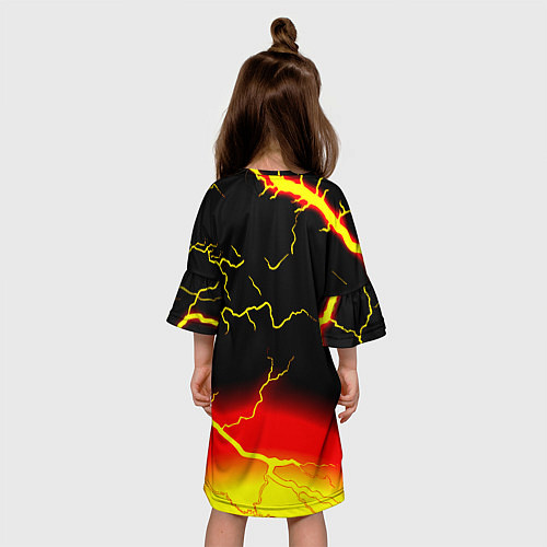 Детское платье Borussia шторм молнии / 3D-принт – фото 4