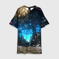 Детское платье Салют в новогоднюю ночь