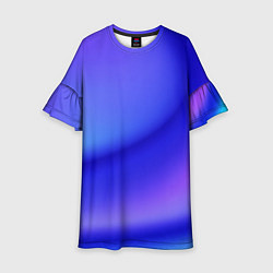 Платье клеш для девочки The color is multicolored, цвет: 3D-принт