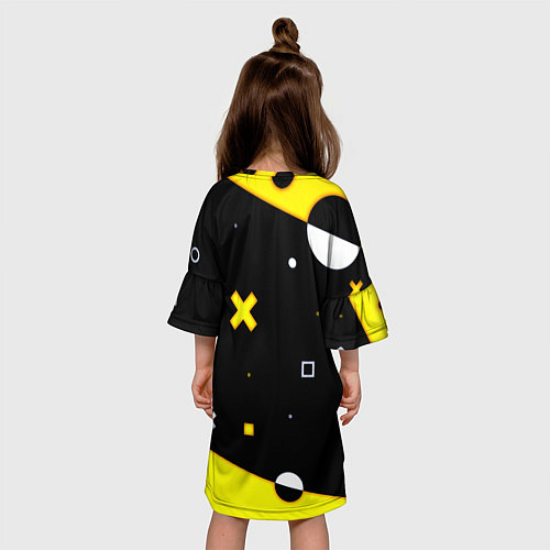 Детское платье Borussia геометрия текстура / 3D-принт – фото 4