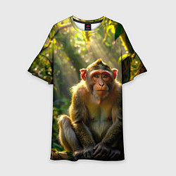 Детское платье Лесная обезьянка