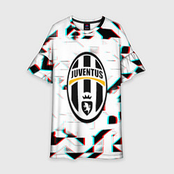 Детское платье Ювентус геометрия глитч