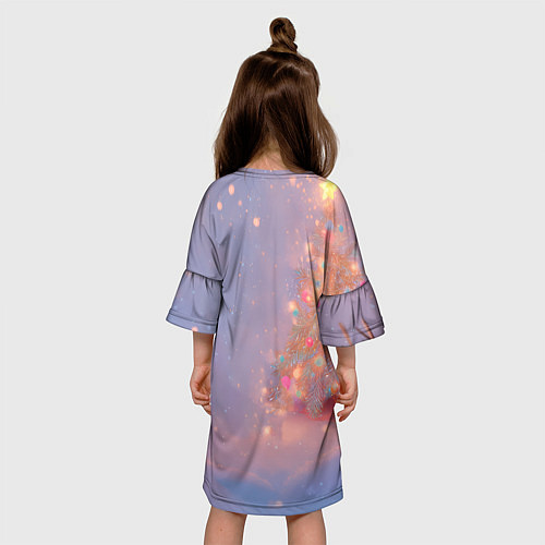 Детское платье Лисичка Новый год / 3D-принт – фото 4