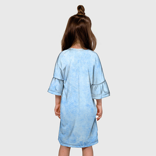 Детское платье Соник - синий ёж / 3D-принт – фото 4
