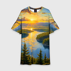 Детское платье Золотой путь реки