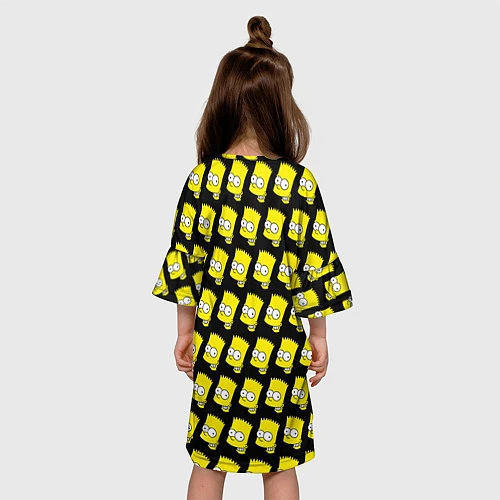 Детское платье Барт Симпсон: узор / 3D-принт – фото 4