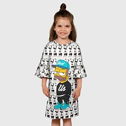 Платье клеш для девочки Bart Just Us, цвет: 3D-принт — фото 2