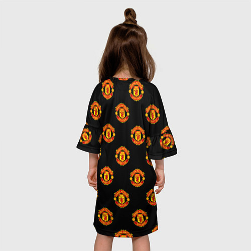 Детское платье Manchester United Pattern / 3D-принт – фото 4
