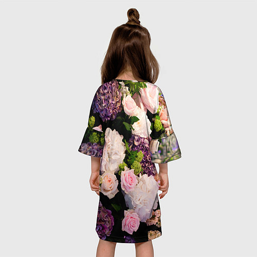 Детское платье Весенние цветы / 3D-принт – фото 4