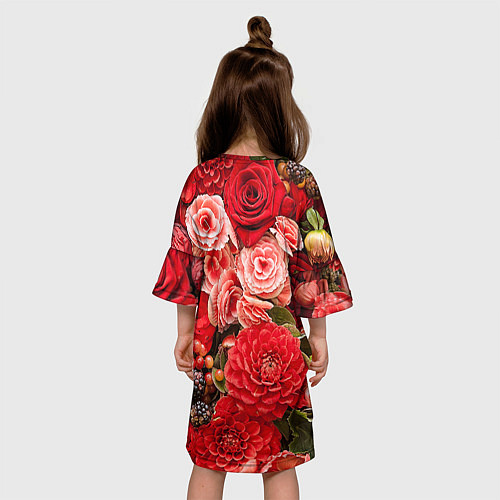 Детское платье Ассорти из цветов / 3D-принт – фото 4