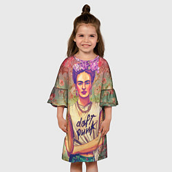 Платье клеш для девочки Фрида, цвет: 3D-принт — фото 2