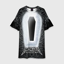Платье клеш для девочки Metallica: Death Magnetic, цвет: 3D-принт