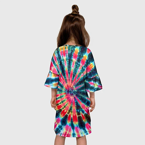 Детское платье Tie dye / 3D-принт – фото 4