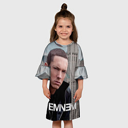 Платье клеш для девочки Eminem: It's Rap, цвет: 3D-принт — фото 2