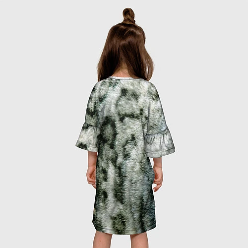 Детское платье Снежный барс / 3D-принт – фото 4