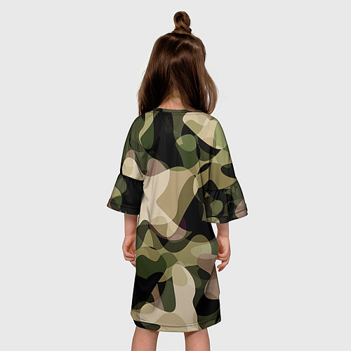 Детское платье Камуфляж / 3D-принт – фото 4