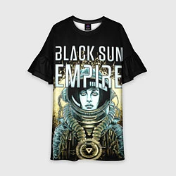 Платье клеш для девочки Black Sun Empire, цвет: 3D-принт