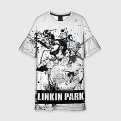 Платье клеш для девочки Linkin Park, цвет: 3D-принт