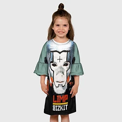 Платье клеш для девочки Limp Bizkit: Faith Face, цвет: 3D-принт — фото 2