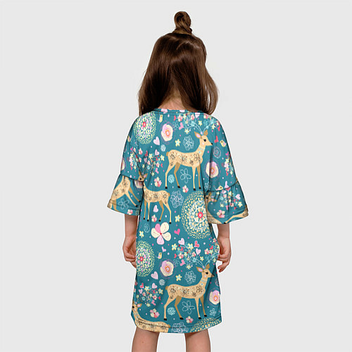Детское платье Олений узор / 3D-принт – фото 4