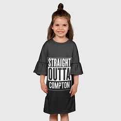 Платье клеш для девочки Straight Outta Compton, цвет: 3D-принт — фото 2