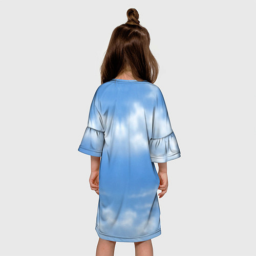 Детское платье Бордер-колли / 3D-принт – фото 4