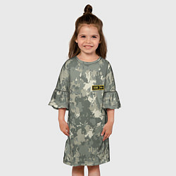 Платье клеш для девочки B III -, цвет: 3D-принт — фото 2