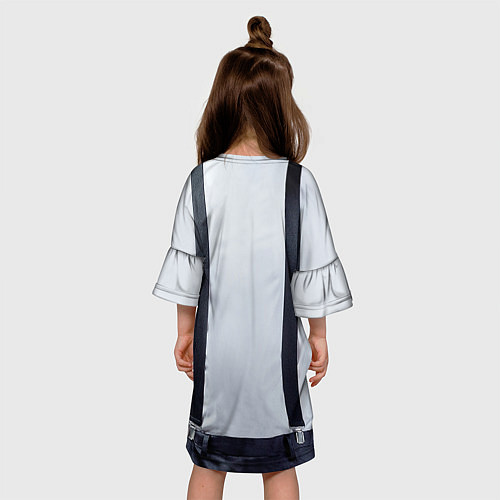 Детское платье Рубашка с подтяжками / 3D-принт – фото 4