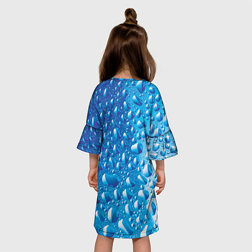Детское платье Капли воды / 3D-принт – фото 4