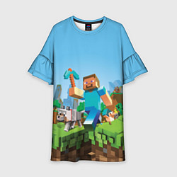 Детское платье Minecraft Summer