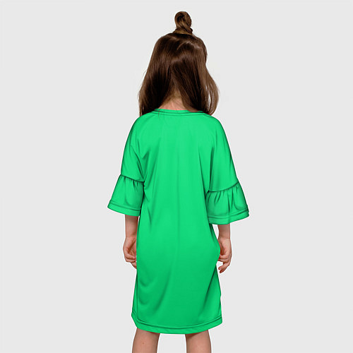Детское платье Енот в очках / 3D-принт – фото 4