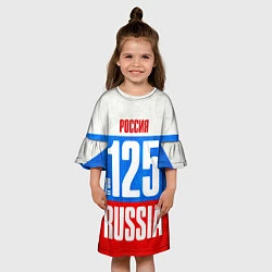 Платье клеш для девочки Russia: from 125, цвет: 3D-принт — фото 2
