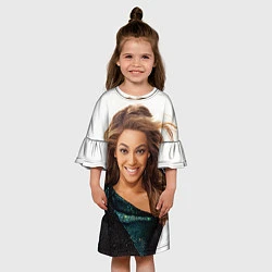 Платье клеш для девочки Бейонсе, цвет: 3D-принт — фото 2