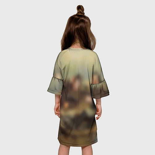 Детское платье Русские охотники / 3D-принт – фото 4