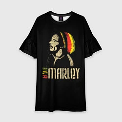 Платье клеш для девочки Bob Marley, цвет: 3D-принт