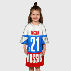Платье клеш для девочки Russia: from 21, цвет: 3D-принт — фото 2