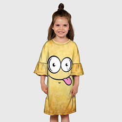 Платье клеш для девочки Кайфушки, цвет: 3D-принт — фото 2