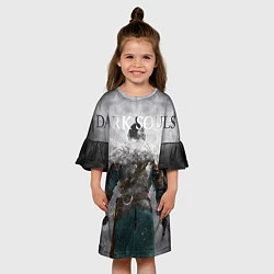 Платье клеш для девочки Dark Souls: Winter, цвет: 3D-принт — фото 2