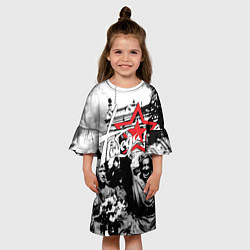 Платье клеш для девочки 9 мая 7, цвет: 3D-принт — фото 2