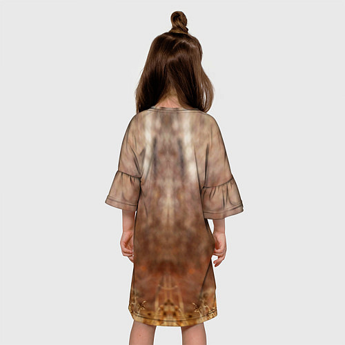 Детское платье Олень на поле / 3D-принт – фото 4