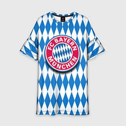 Платье клеш для девочки FC Bayern Munchen, цвет: 3D-принт