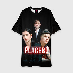 Платье клеш для девочки Placebo Guys, цвет: 3D-принт