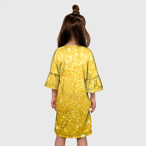Детское платье Золото / 3D-принт – фото 4
