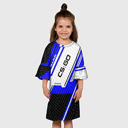 Платье клеш для девочки CS:GO Railgun, цвет: 3D-принт — фото 2