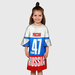 Платье клеш для девочки Russia: from 47, цвет: 3D-принт — фото 2